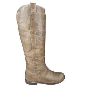 Frye Women’s Paige Taupe Distressed Riding Boot Size US 6.5